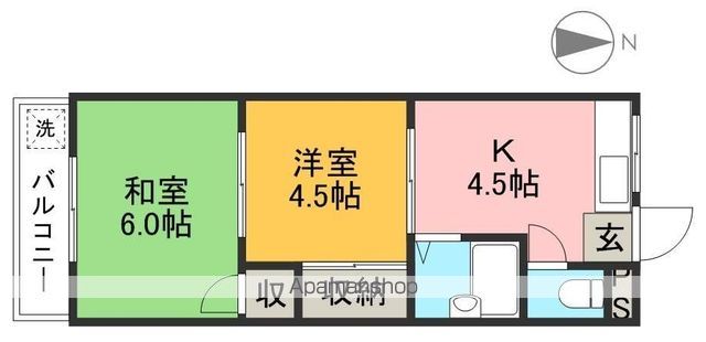 コーポフジ（介良乙） 間取り図