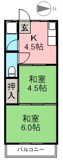 コーポチーズ 間取り図