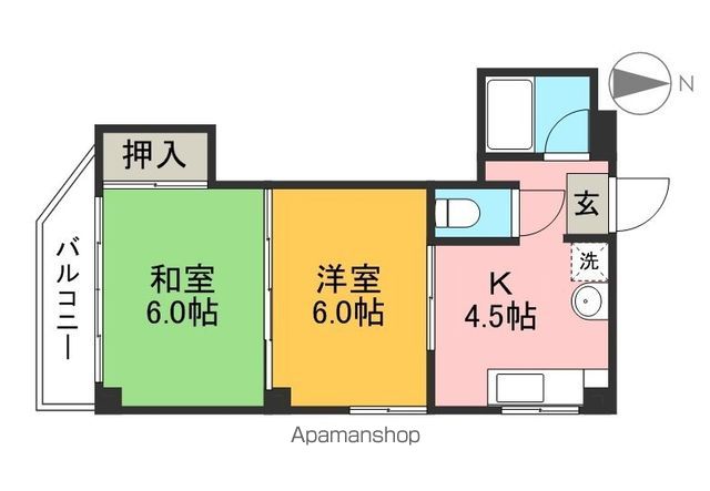 コーポ新橋 301号室 間取り