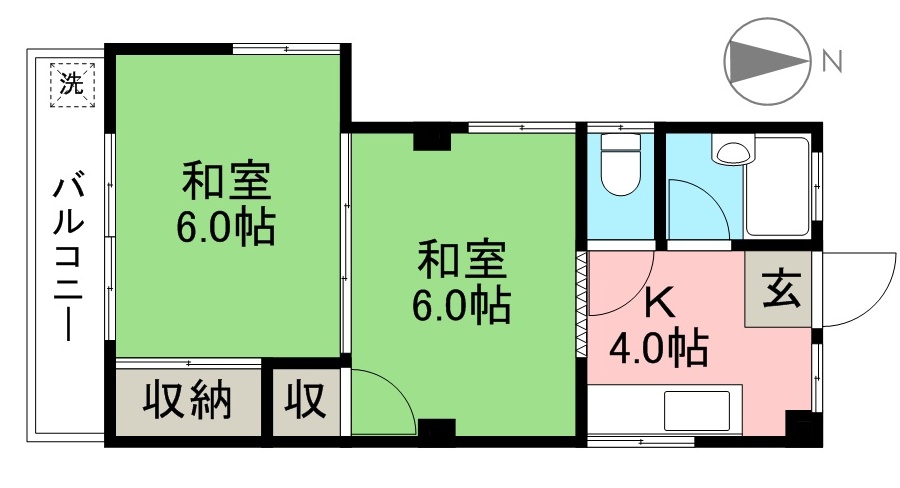 ＦＫマンション 3F号室 間取り