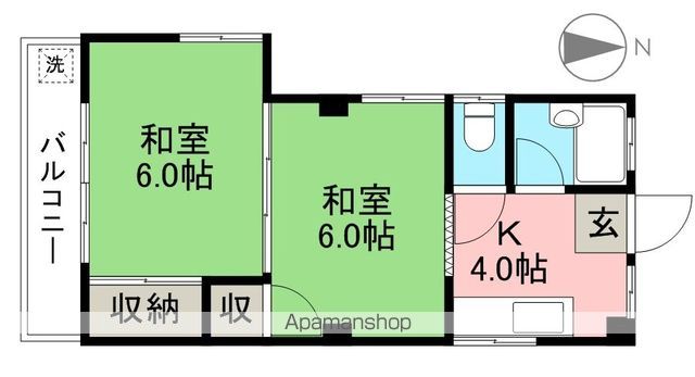 ＦＫマンション 3F号室 間取り