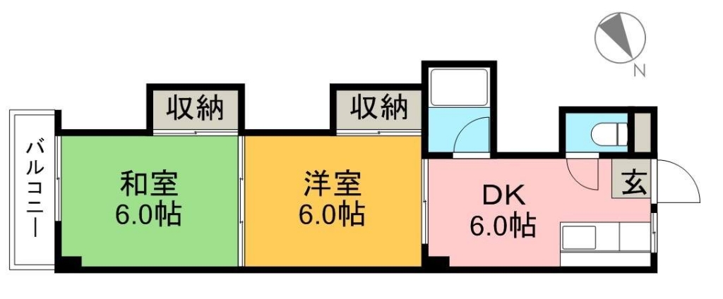 アサモマンション 306号室 間取り