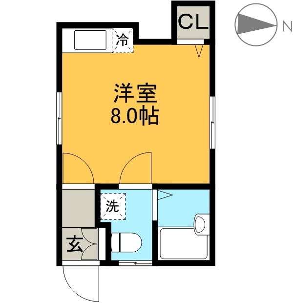 コーポ北端 間取り図