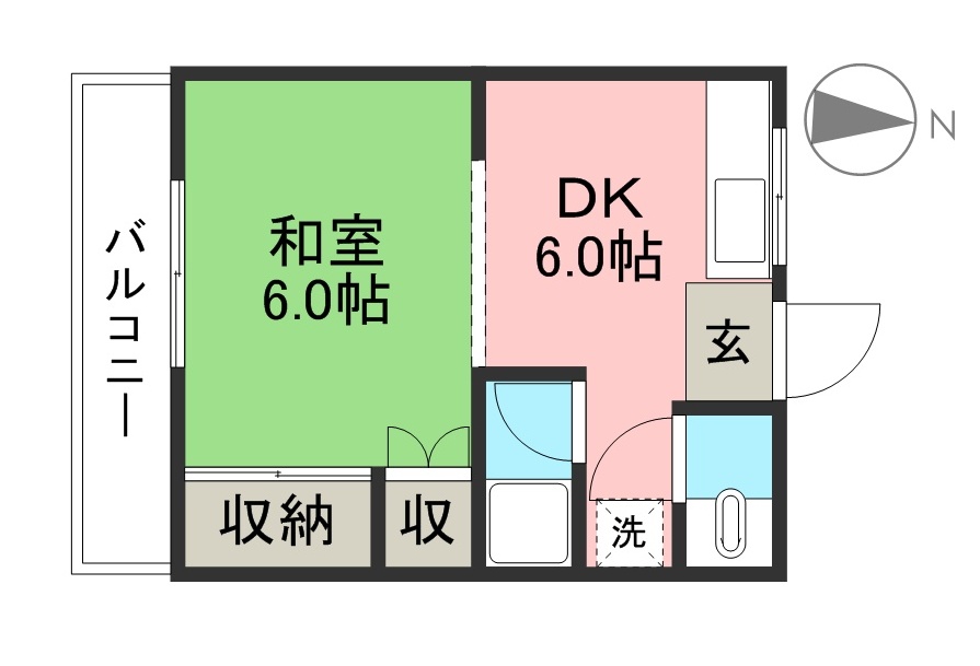 メゾン高見 302号室 間取り