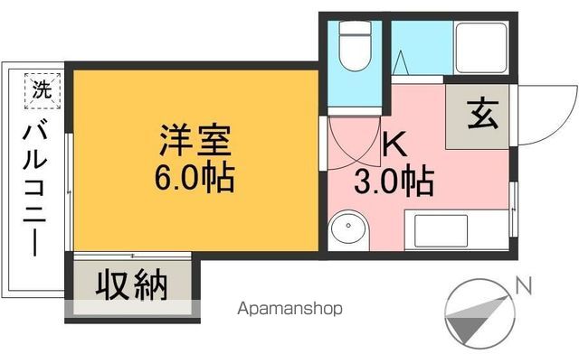 プレステージ仲田 302号室 間取り