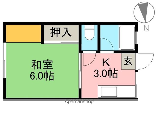 シティハイムＡＭＩＴＩＥ 101号室 間取り