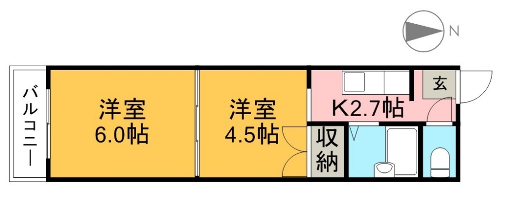 藤本マンション 間取り図