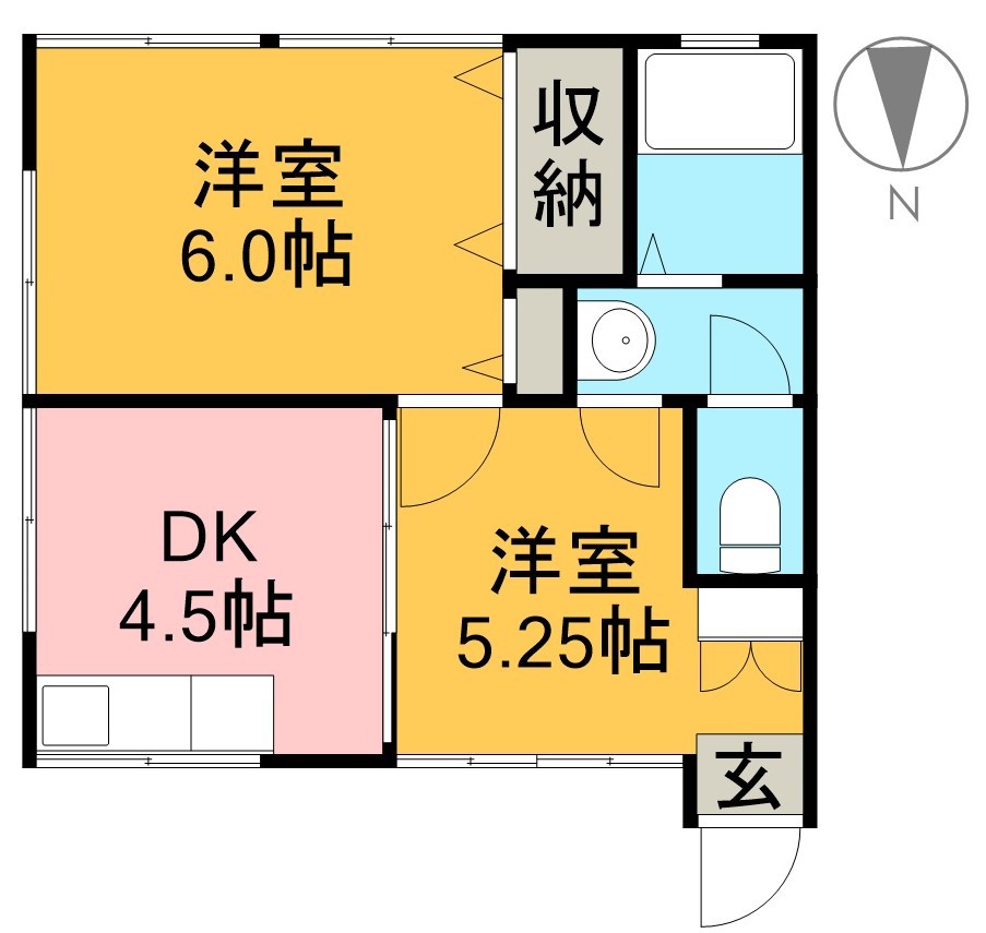 正栄マンション 102号室 間取り