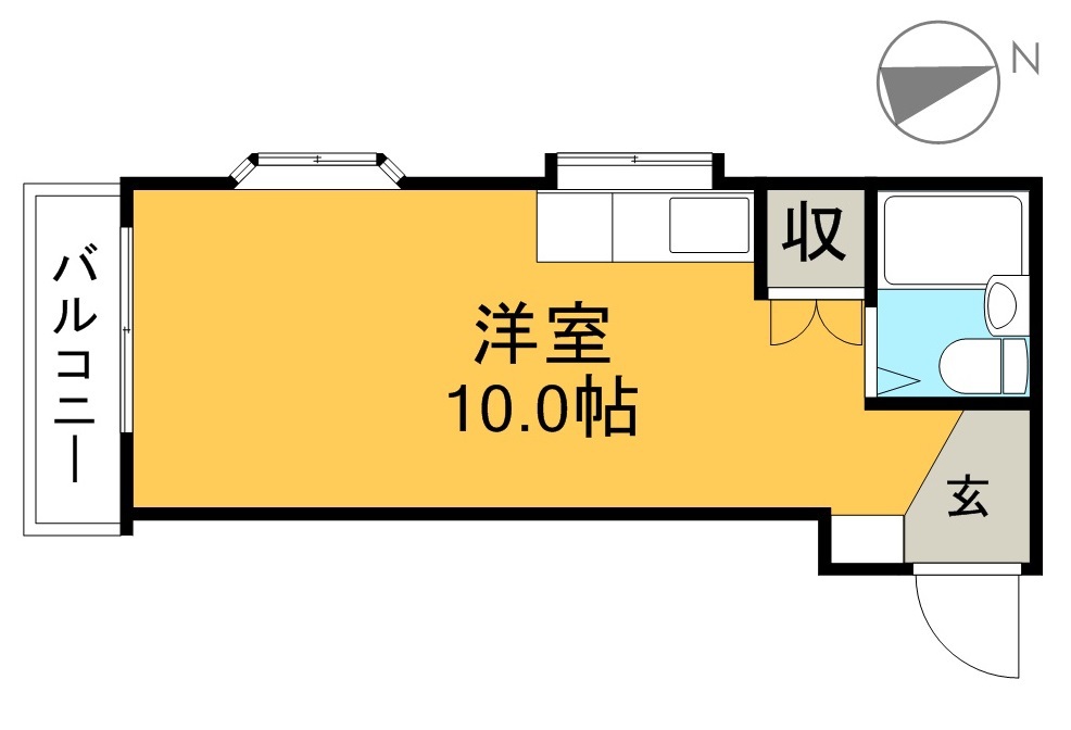 サンハイツ 302号室 間取り