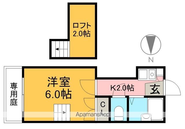 Ｆ・グレース高須新町 106号室 間取り