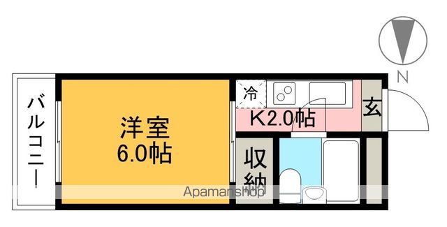 久コーポ 303号室 間取り