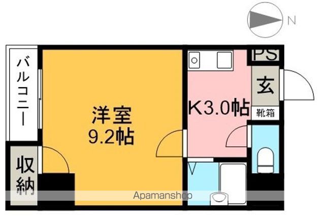 シティガーデン上町 201号室 間取り