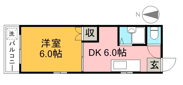 藤本商事第三ビル 401号室 間取り