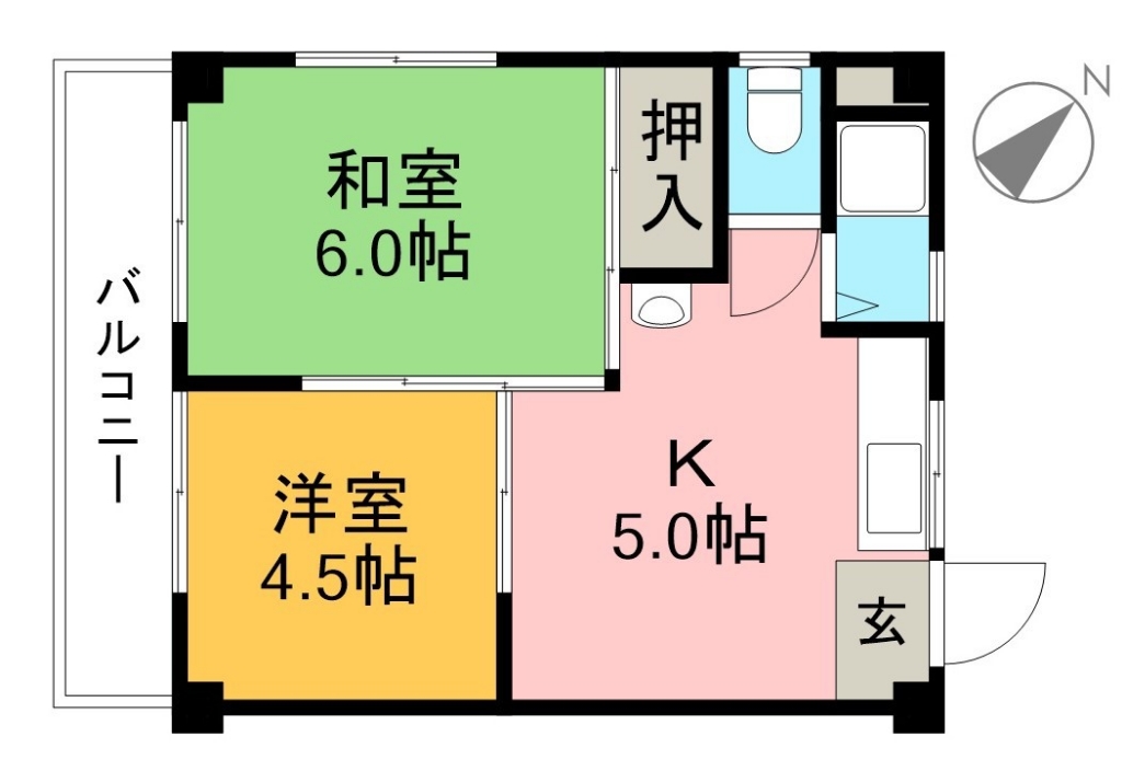 リバープール新田 間取り図