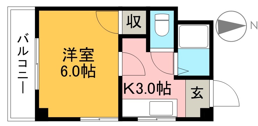 ハイツミーナ 302号室 間取り