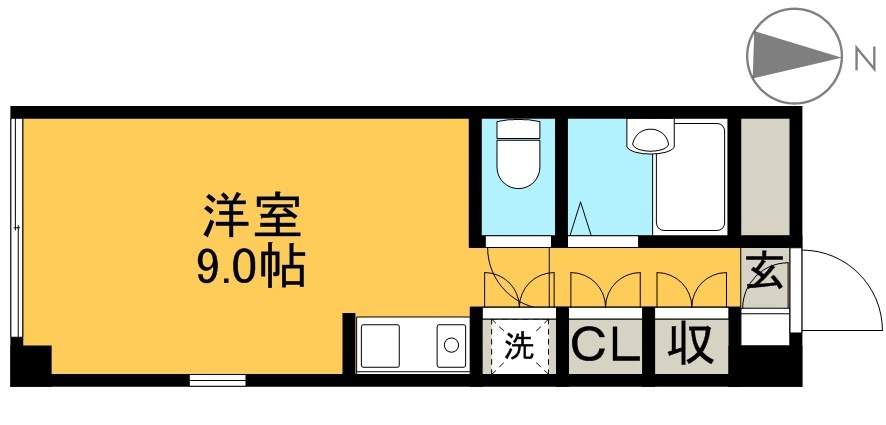 スカーラー１５３２ 3B号室 間取り