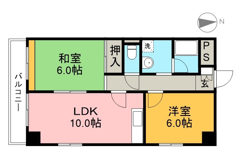 グランリーオ 306号室 間取り