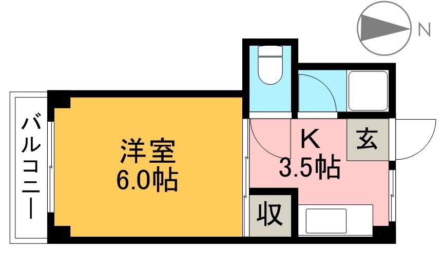 ドエル寿 302号室 間取り