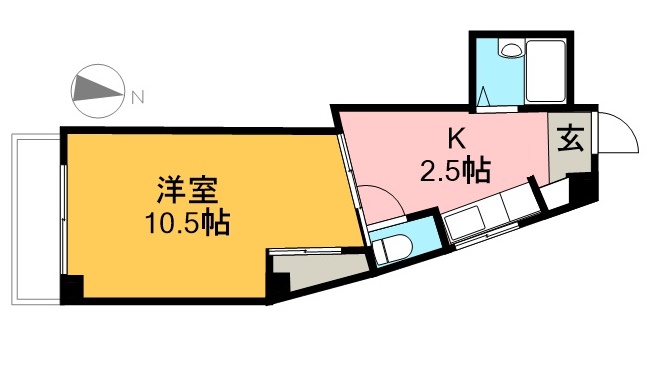 花岡マンション 間取り図