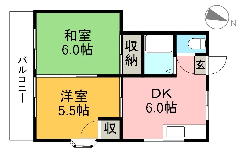 ピープルハウスⅠ 201号室 間取り