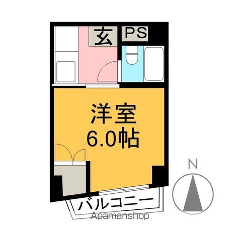 まどかハイツ 402号室 間取り