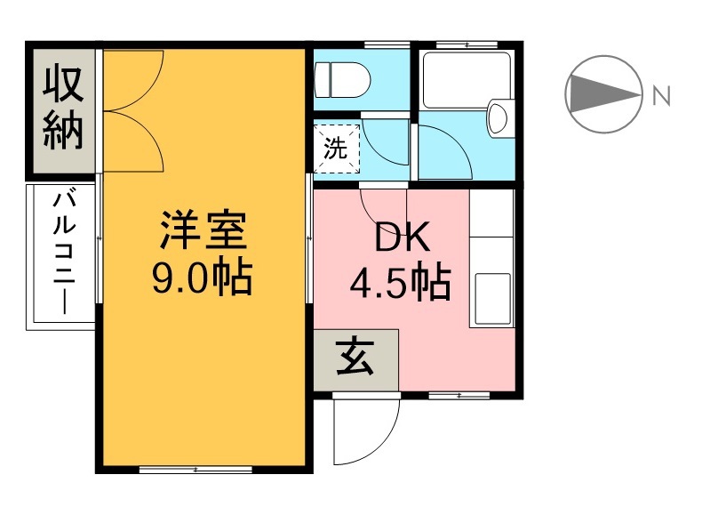 メゾンケー 3A号室 間取り