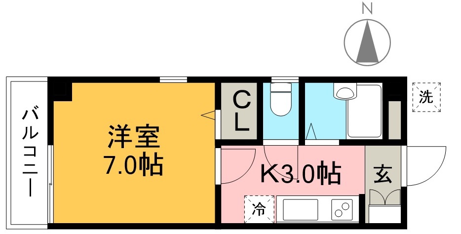 コーポみのり 202号室 間取り