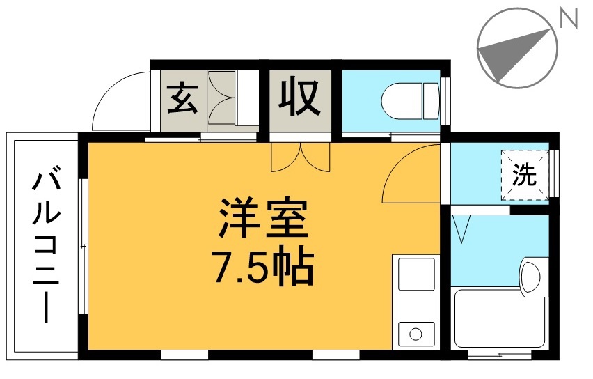 ピア北岡 302号室 間取り