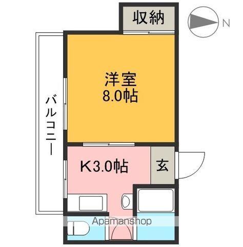 サンコーポⅡ 202号室 間取り