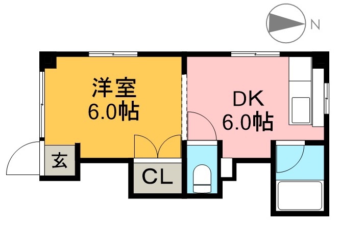 ふじハイツ 202号室 間取り