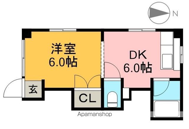 ふじハイツ 202号室 間取り