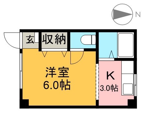 ひまわりハイツ 305号室 間取り