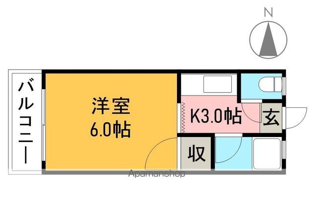 パークハイツ相模 206号室 間取り