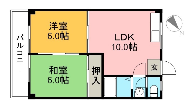 ハイツＭＩＮＴ 403号室 間取り