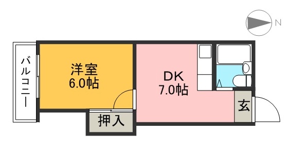 藤本商事第二ビル 203号室 間取り