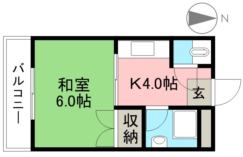 塚ノ原マンション 305号室 間取り