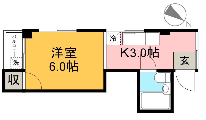 パークアベニュー 301号室 間取り