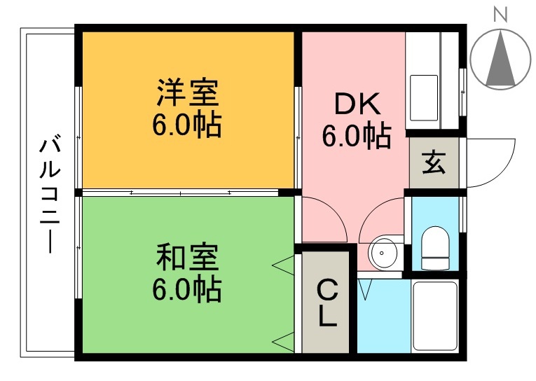 レジデンスマルミツ 302号室 間取り