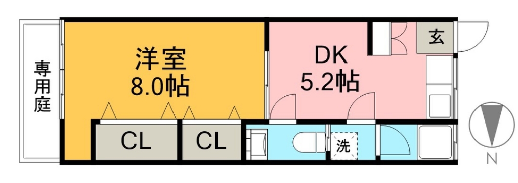 日の出マンション 12号室 間取り