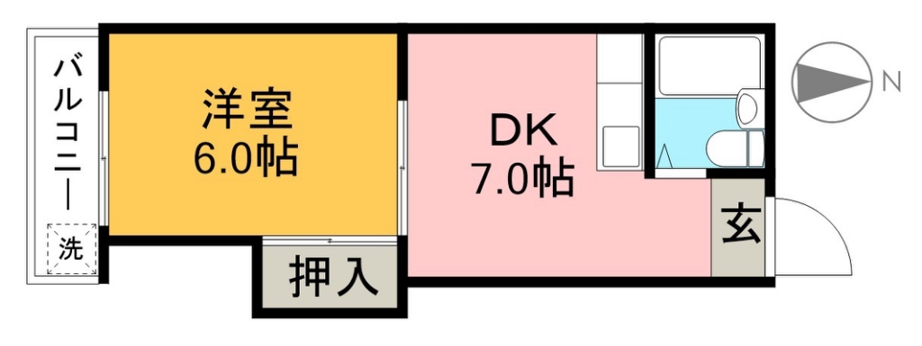 藤本商事第二ビル 303号室 間取り