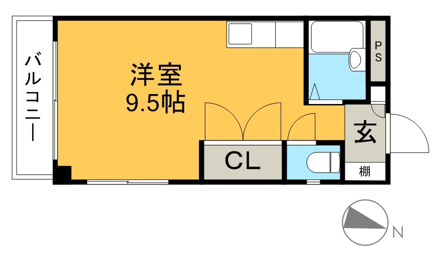 フェンネルハイツ 402号室 間取り