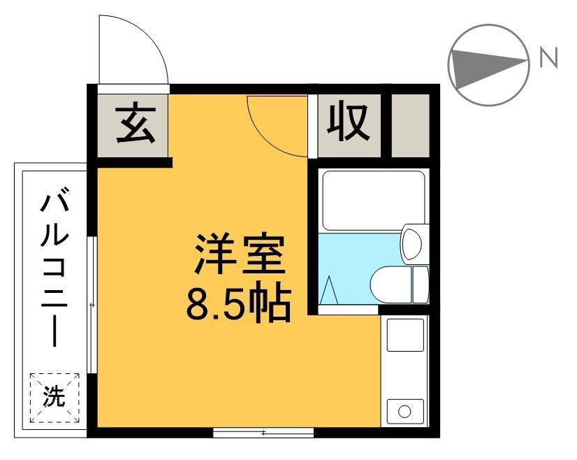 シャーマー上町 103号室 間取り