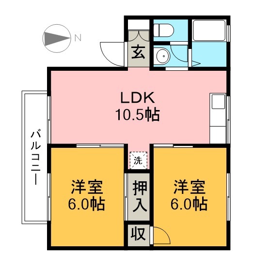 ピュアステイツ一宮中町Ｂ 101号室 間取り