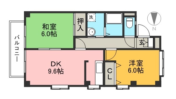 フォブール神田 201号室 間取り