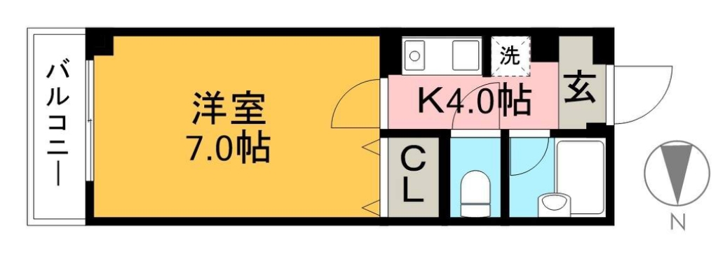 センチュリービル 202号室 間取り