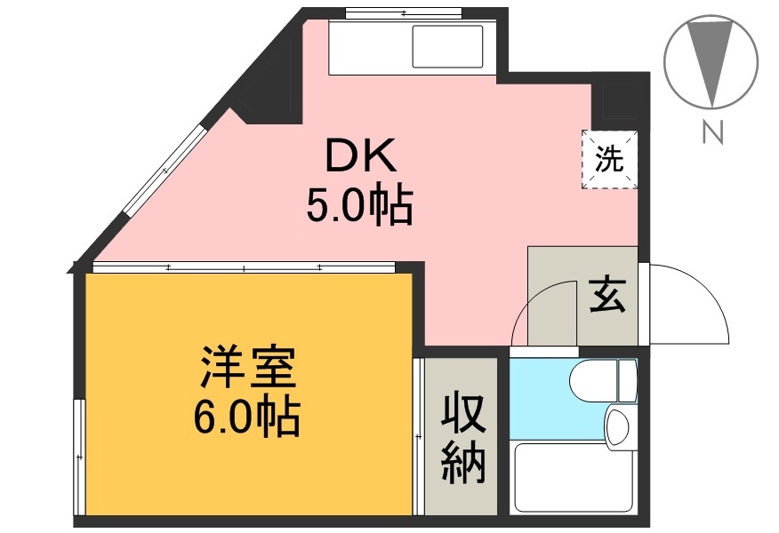 石原マンション 301号室 間取り