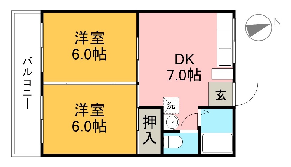 ビーンズフラット３ 310号室 間取り