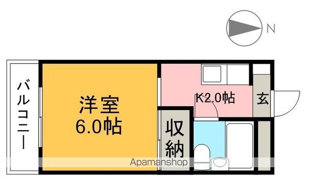 日の出ハイツ 302号室 間取り