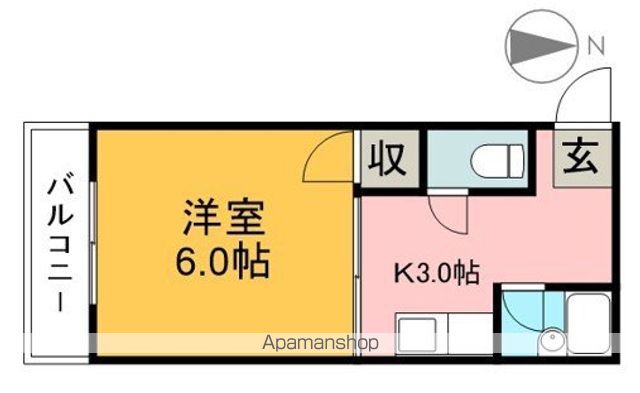 大西コーポⅡ 301号室 間取り