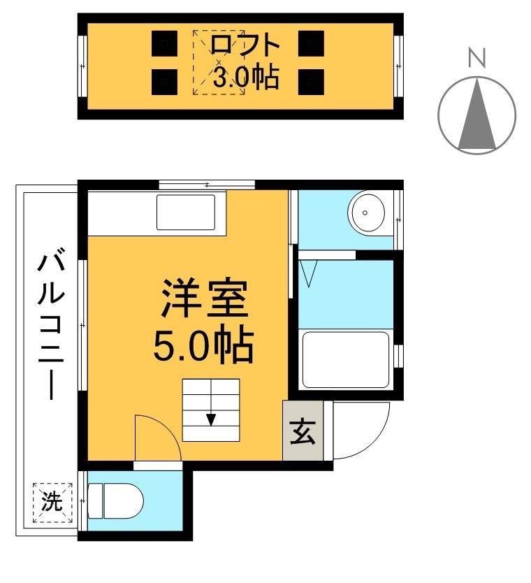 アリストハイツ 201号室 間取り